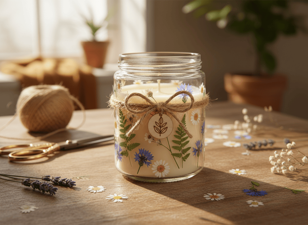 How to Decorate a Candle Jar — Easy Beginner Craft&nbsp;Tutorial
