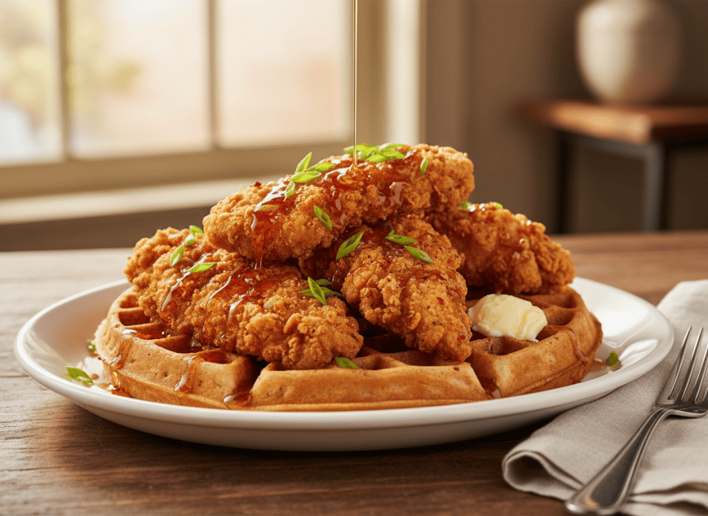 How to Make Southern Chicken & Waffles — Crispy Chicken with Hot Honey