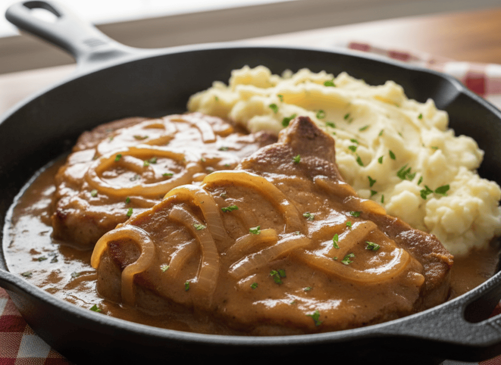 How to Make Smothered Pork Chops — Southern Onion Gravy